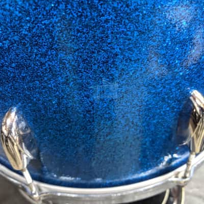 Gretsch Early '60s Round Badge Kit 12-16-20 1960 Blue Sparkle image 10