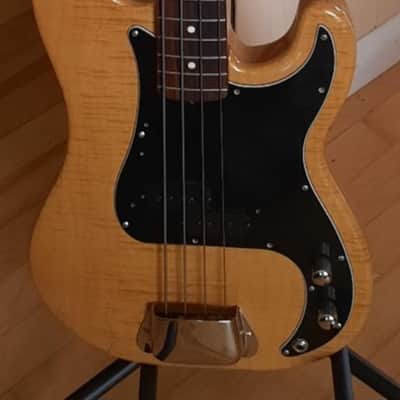 RARE! 1962 Tribute Fender Precision Foto Flame P Bass Guitar MIJ 1995 image 2