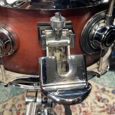 Terry Bozzio's DW - 5.5x10" Collector's Maple Snare Drum 1998 Mahogany Satin Oil image 14