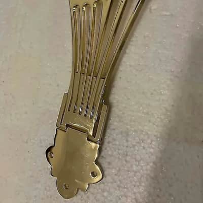Hollow Body Archtop Guitar Tailpiece Trapeze in Gold image 1