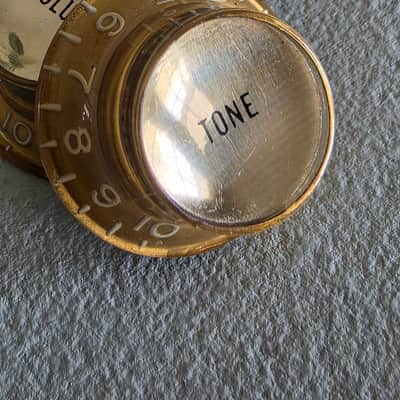 BEAUTIFUL Vintage 60’s 70’s Gold Reflector Knobs Set Les Paul SG Gibson ES Volume Tone image 18