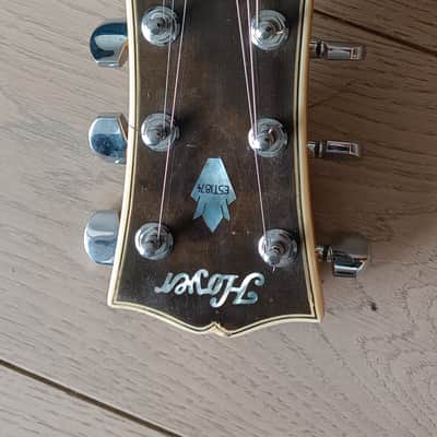Hoyer Double Neck Bass and Guitar 1970s - Natural image 12