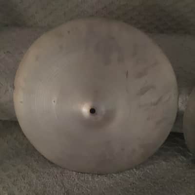 Zildjian 14" A. Zildjian '70s Stamp New Beat Hi-Hat Cymbals (Pair) 1970s - Traditional image 2