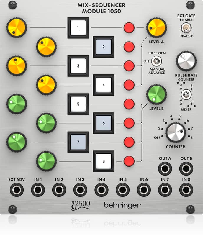 Behringer MIX-SEQUENCER MODULE 1050 NEW - SILVER image 1