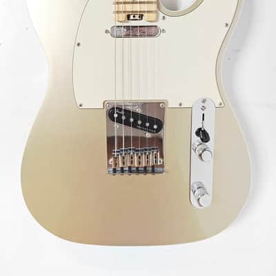 Fender American Elite Telecaster Champagne USA 2017 Maple Fretboard Electric Guitar, f6079 image 4