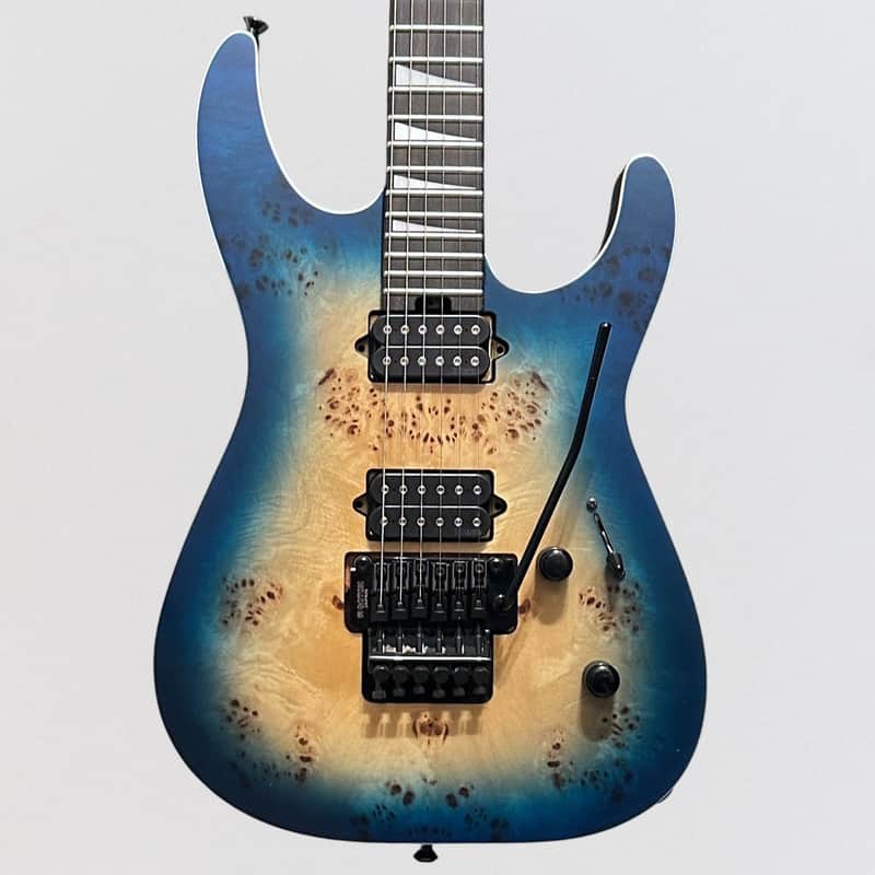 Jackson MJ Series Dinky DKRP Electric Guitar Japan 2023 - Transparent Blue Burst image 1