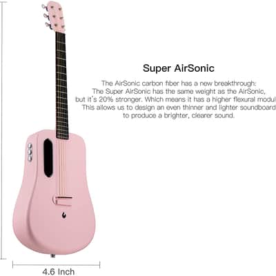 2023 Lava Music - ME-2 Electric with Effects - 36" Pink image 4