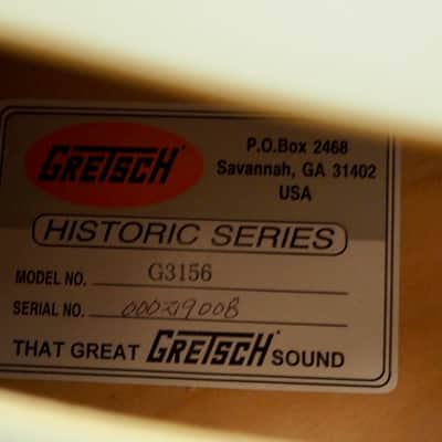 Gretsch G3156 Streamliner 2000 Antique White image 12
