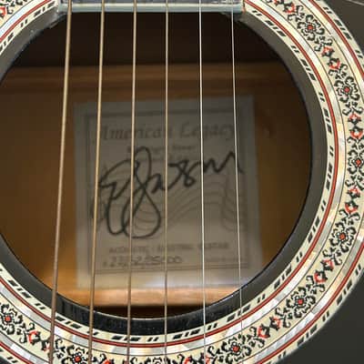 Esteban American Legacy Acoustic/Electric Original case, Candy and Autographed COA 2000’s - Midnight Steel image 5