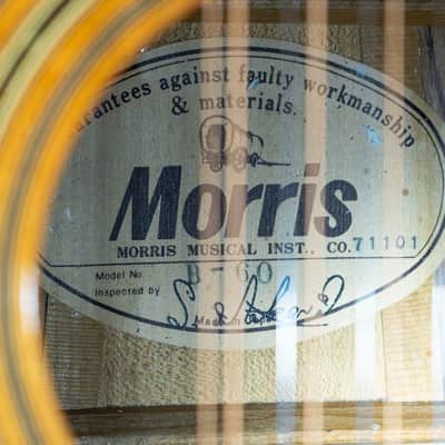 Morris B-60 12-String Dreadnought Acoustic Guitar with Case - Natural - Vintage image 5