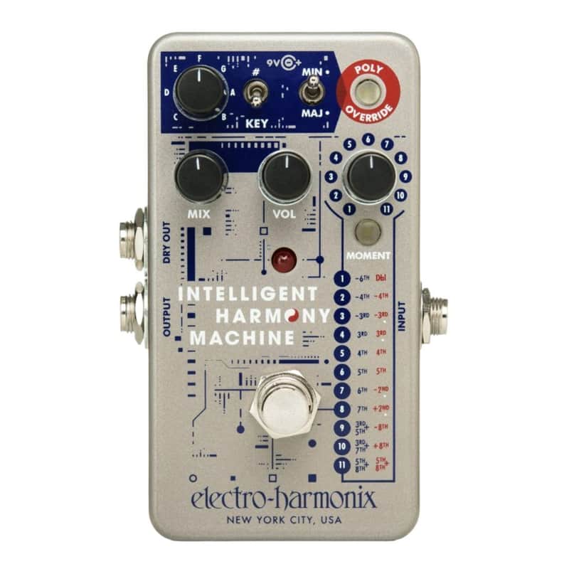 Electro-Harmonix Intelligent Harmony Machine Harmonizer and Pitch Shifter Pedal with Digital Circuit and Buffered Bypass image 1