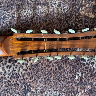 Raffaele Calace Italian folk guitar 1890 - Natural Wood! image 5
