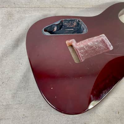 Super Stratocaster Body Cherry Sunburst Guitar HSS Floyd Rose image 5