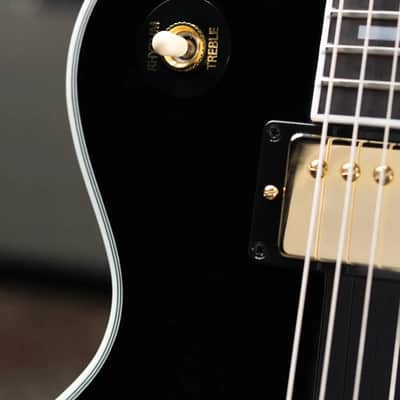 Gibson '70s Les Paul Custom Electric Guitar - Ebony with Hardshell Case image 9