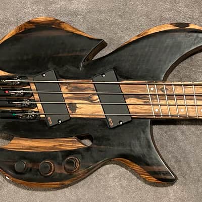 Flame Instruments Multiscale (fanned fret) Headless  Bass EMG TW image 2