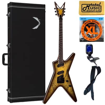 Dean ML Select Multiscale Kahler Guitar, Ebony, Bundle image 1