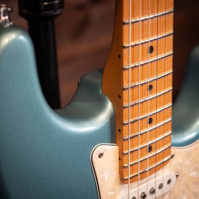 1997 Fender American Roadhouse Stratocaster – Teal Green Metallic image 13