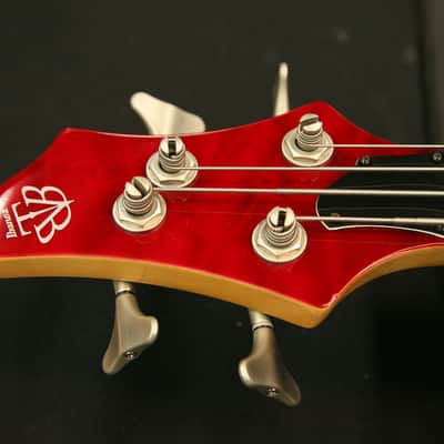 Ibanez BTB400QM - 2003 - Transparent Red - Made in Korea image 9