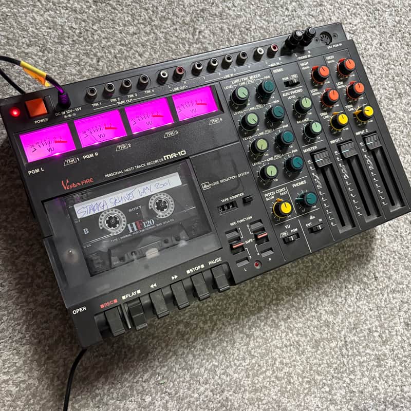 [Very Rare] VestaFire MR10 4 track cassette recorder [custom half speed modded] + wireless usb / mp3 / bluetooth / radio support image 1