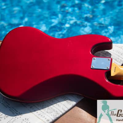2016 Fender Japan - Classic 60's Jazz Bass Reissue - Candy Apple Red Finish - JB-62 - Made in Japan - Pro Set Up w Perfect Frets/Action/Intonation! image 10