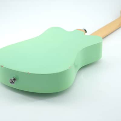 Loog Mini Acoustic 3-String Kids Beginner Guitar Mint Surf Green Educational image 8