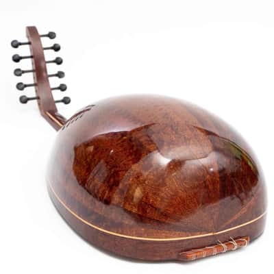 Professional Iraqi Oud Floating Bridge Pamela Mother of Pearl design & Cedar Top image 6