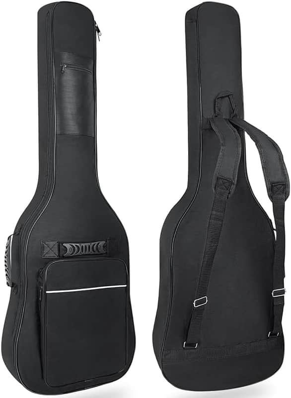 39 40 41 Inch Electric Guitar Bag, Electric Guitar Gig Bag 0.35 Inch Waterproof Thick Padding Backpack Soft Electric Guitar Case Dual Adjustable Shoulder Strap Pocket & Back Hanger Loop image 1