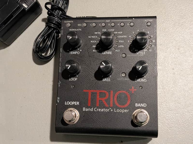 DigiTech TRIO Plus Band Creator + Looper 2010s - Black image 1
