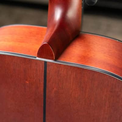Yamaha FG3 Red Label Acoustic Guitar - Vintage Natural with Gig Bag image 8