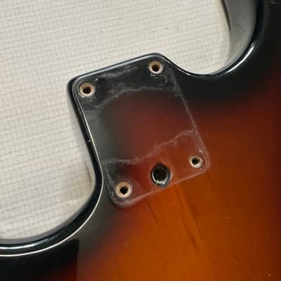 1996 USA Fender American Stratocaster 3TS 3 Tone Sunburst Guitar Body 2 Post Tremolo Ready image 15