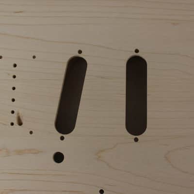 Unfinished Maple SSS Hardtail guitar body - fits Fender Strat Stratocaster necks J1536 image 2
