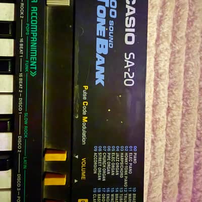 Casio SA-20 100 Sound Tone Bank Keyboard