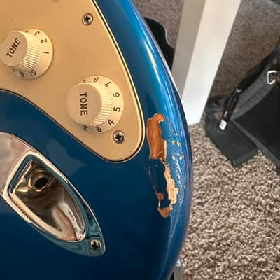 2001 Fender American Standard Stratocaster USA • Lake Placid Blue • Maple Neck • OHSC image 2