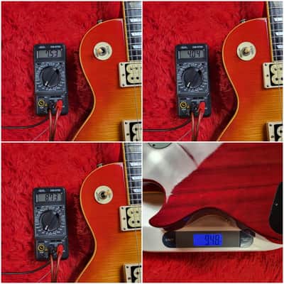 Aria Pro II LS-800VD Leopard Model 1980 - Cherry Sunburst - Les Paul Standard - Made In Japan - MIJ image 12