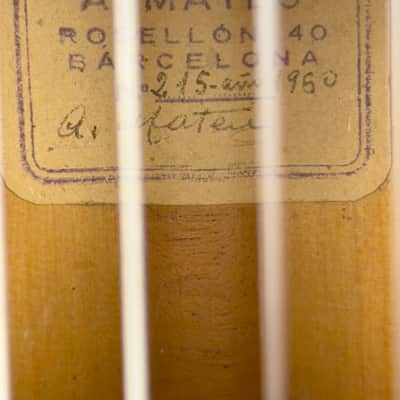 1960 Antonio Mateu Ramis No. 215 Flamenco/Classical Guitar – ( Spain) image 12