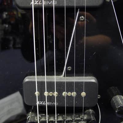 AXL Mayhem Jacknife Electric Guitar EMG P-90 Flying V AXL-001-BK image 2