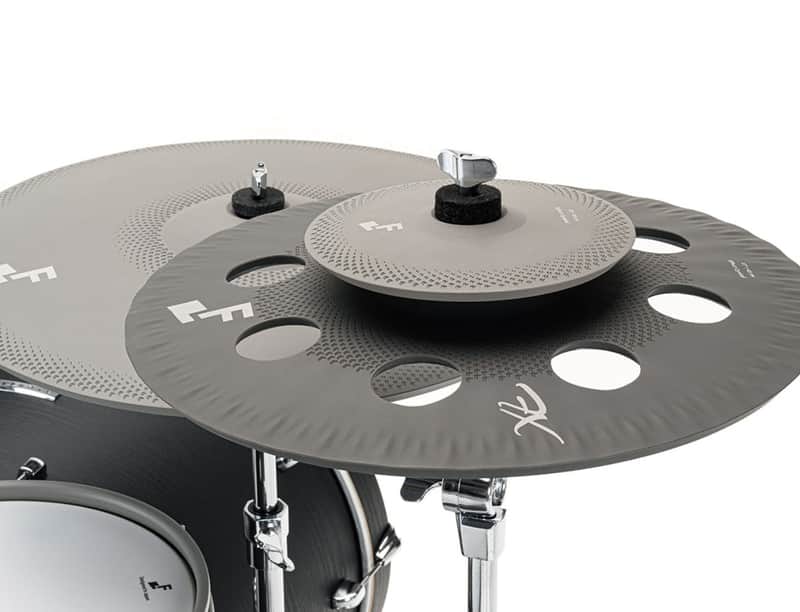 EFNOTE Effect Cymbal Stack 17” plus 8” Splash Electronic FX EFDC17FX Ozone image 1