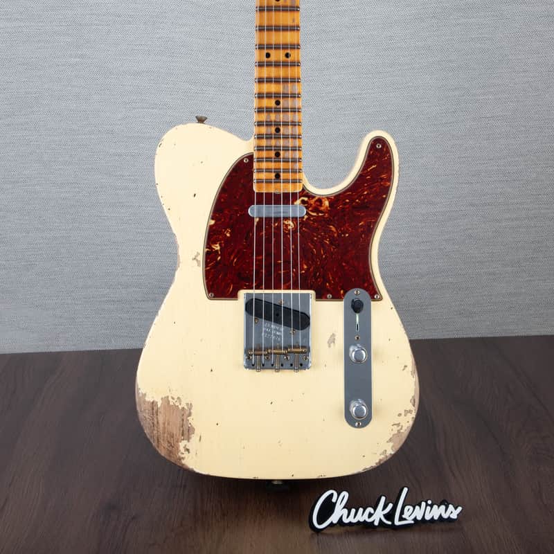 Fender Custom Shop 52 Telecaster Heavy Relic Guitar - Aged Vintage White - CHUCKSCLUSIVE - #R127076 image 1