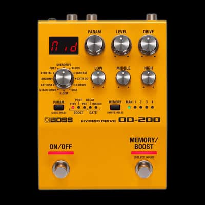 Boss OD-200 Hybrid Drive Guitar Effect Pedal image 1