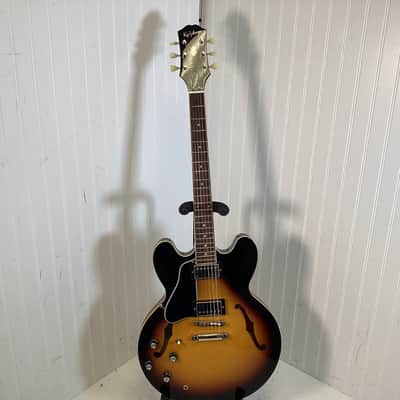 Epiphone ES 335 IG Semi Hollow Electric Guitar Left Handed - Sunburst image 2