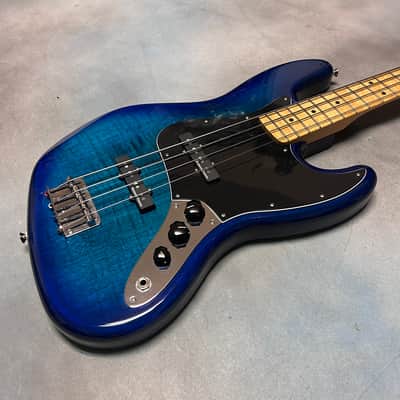 2024 Fender Player II Plus Top Jazz Bass Special Edition Blue Burst Flame image 1