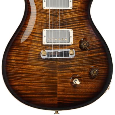 PRS Wood Library McCarty 10-Top Electric Guitar - Black Gold Burst/Natural Binding image 1
