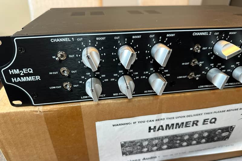 EXC (never used) A-Designs Audio HM2EQ Hammer Dual Channel Tube EQ image 1
