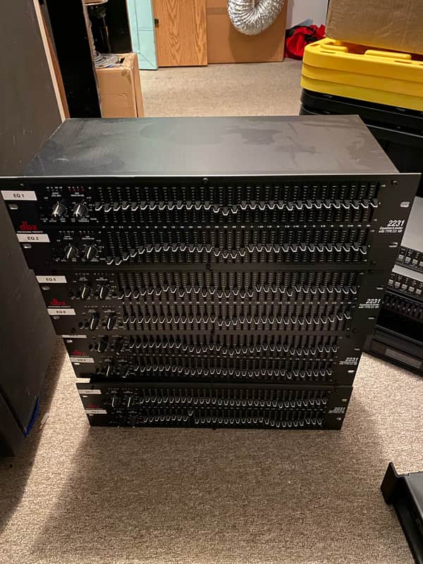 dbx 2231 2-Channel 31-Band Graphic Equalizer/Limiter w/ Type III Noise Reduction 2010s - Black image 1