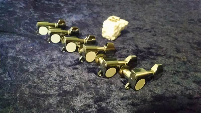 Like New Gotoh Style Chrome Tuners 6 in line Right Hand image 1
