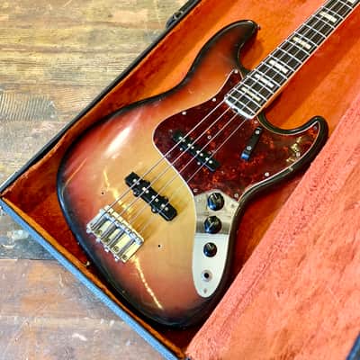 Fender Jazz Bass c 1968 Sunburst original vintage USA image 7