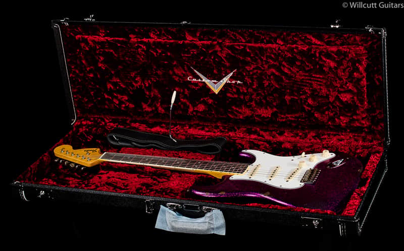 Fender Custom Shop NAMM LTD 1967 Strat Magenta Sparkle (147) | Reverb