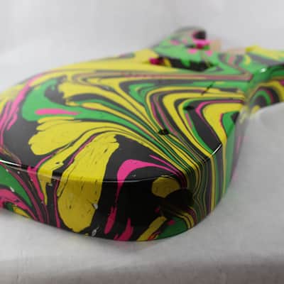 Swirled 7 String Fireman Guitar body Hipshot fits Ibanez RG Necks P711 image 3