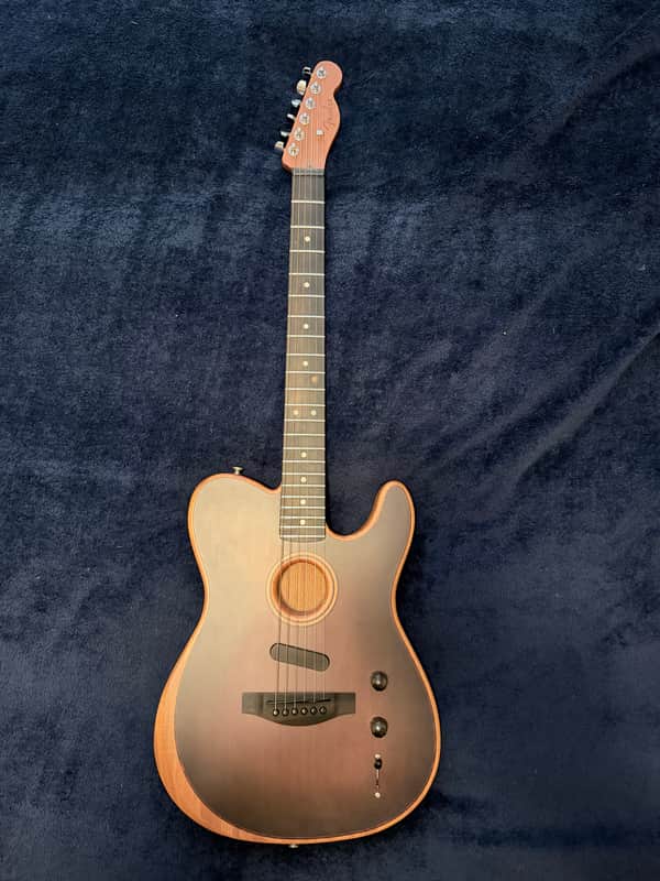 Fender American Acoustasonic Telecaster All-Mahogany 2022 - Present - Bourbon Burst