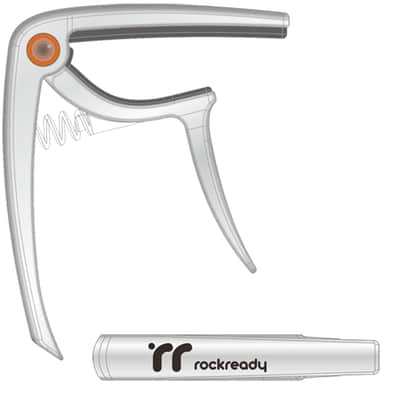 Rockready guitar capo ergo silver image 1